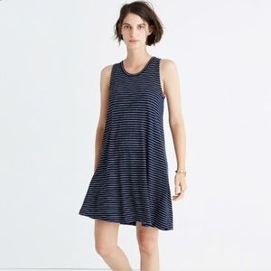 CLOSET CLEAR OUT Madewell Navy Striped Tank Dress